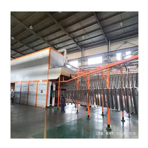 High quality powder coating painting equipment with drying booth chamber