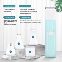 Tondeuse électrique 4-en-1 multi-têtes pour animaux de compagnie : toilettage du corps et des pattes du chien