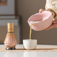 Ensemble de préparation du thé Matcha de luxe, grand format, portable, écologique, style Japandi, en céramique faite à la main, de style japonais