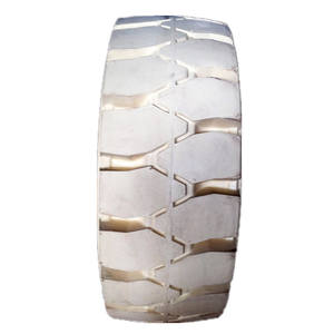 Neumático Sólido para Montacargas Topower, Sin Marcas, 18x7-8, de Goma Blanca con Rodamiento de Bolas, para Uso en Almacenes - Product Image 3