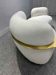 Ensemble de canapés modulaires incurvés de style nordique <span class=keywords><strong>italien</strong></span>, capitonnés avec fonction inclinable, pour <span class=keywords><strong>salon</strong></span> de beauté - Product Image 6