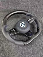 Volant en fibre de carbone compatible avec Volkswagen Polo gti Scirocco GTS GTE GLI R-Line Golf 6 Mk4 Mk5 Mk7 GTD CC Polo Jetta Passat