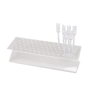 Transparent Crystal Z Shape Acrylic <b>Nail</b> Art Display Stand 64 Holders Pop Sticks Holder - Product Image 6