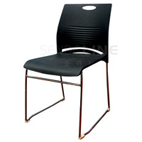 Chaises de conférence, de loisirs et de bureau contemporaines, empilables, avec cadre en métal massif, 813-A