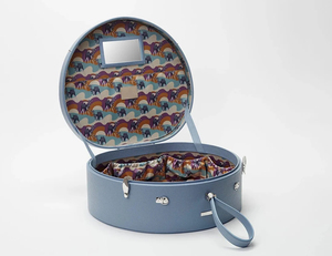 Estuche de lujo redondo para sombrero de vaquero, caja de exhibición para envío, bolso cruzado de cuero para mujer, cajas de embalaje para sombreros con tapas de espejo - Product Image 4