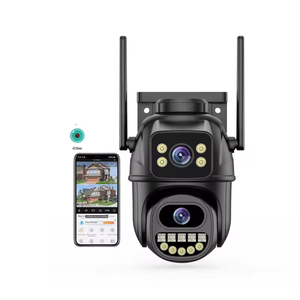 جديد 6MP في الهواء الطلق للماء رؤية ليلية XMEYE شاشة مزدوجة العدسة اتجاهين الصوت التلقائي تتبع الحركة PTZ Wifi الكاميرا iCSee - Product Image 1