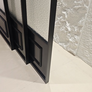 Puertas de Entrada Exteriores Deioux, Diseño de Puertas Francesas de Aluminio con Vidrio Templado, Puertas Dobles de Vidrio para Patio, Puerta Abatible NFRC - Product Image 6
