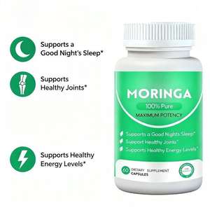 كبسولات المورينجا الأكثر مبيعًا على أمازون، مكمل غذائي غني بمضادات الأكسدة والفيتامينات الأساسية والأحماض الأمينية، نباتي وطبيعي - Product Image 4