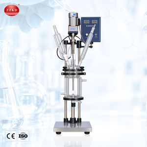 Vacuum <b>Glass</b> Reactor Laboratory Chemical Reactor 1L 2L 5L 10L Double Reaction Vessel Stirring <b>Tank</b> Kettle Jacketed <b>Glass</b> Reactor - Product Image 1