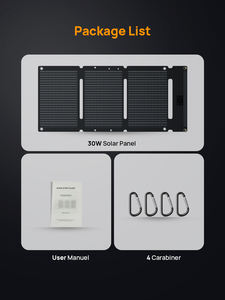التخييم في الخارج ، بنك طاقة محمول قابل للطي 30 واط ، شحن من الخارج ، بنك طاقة ETFE - Product Image 6