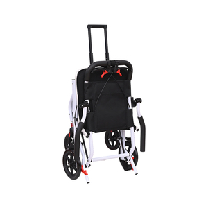 <span class=keywords><strong>Fauteuil</strong></span> roulant de voyage compact et pliable, chaise de transport portable avec roues robustes pour les personnes âgées et les utilisateurs handicapés - Product Image 6