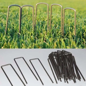 Agrafes de gazon en U galvanisées de calibre 11 6 ''3mm pour paysage de jardin - Product Image 4