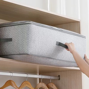 Bolsa de almacenamiento para debajo de la cama, transpirable, ecológica, de gran capacidad, precio de fábrica para organización de ropa y mantas - Product Image 4