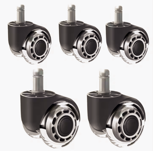 Hochwertige 2-Zoll-Doppelmöbel Rollen rad Super Silent PU Bürostuhl Dreh rollen Verstellbare Büros tühle, Möbel - Product Image 1