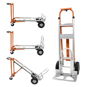 Camión de mano plegable 3 en 1 <span class=keywords><strong>convertible</strong></span> de aluminio resistente con ruedas inflables y mango ergonómico para construcción, logística - Product Image 1