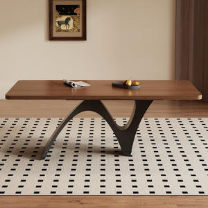 Mesa de Comedor de Madera Maciza de Estilo Vintage, Diseño Rectangular Estable para Uso en el Hogar u Oficina - Product Image 5