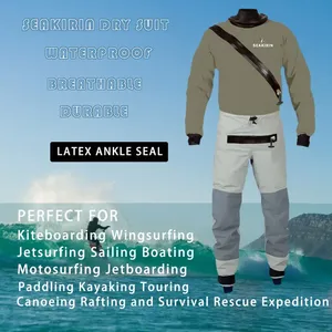 Combinaisons de surf pour hommes avec joints de cheville en latex, combinaisons étanches pour le kitesurf, le <span class=keywords><strong>wingsurf</strong></span>, le jetsurf, le motosurf, le jetboarding, le ski nautique - Product Image 5