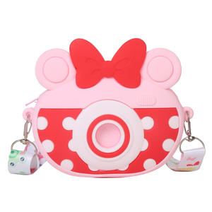 Kawaii Lucu 2022 Baru Busur Kartun Mode Dompet Silikon Tas Bahu Tas untuk Anak-anak - Product Image 6