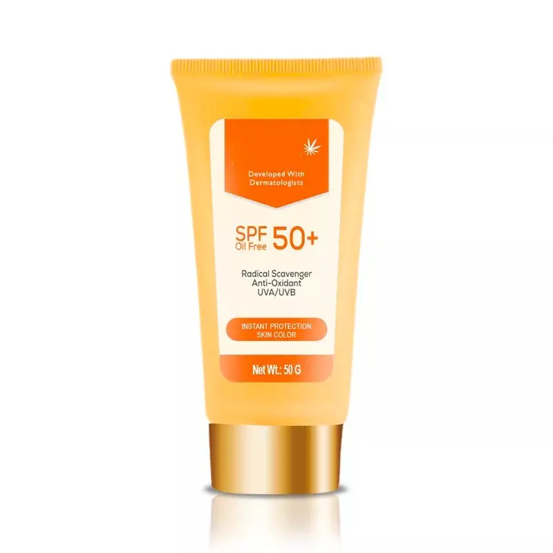 Protetor solar facial oem spf 50 pa + + +, proteção solar clareamento da pele, logotipo personalizado, protetor solar hidratante gel