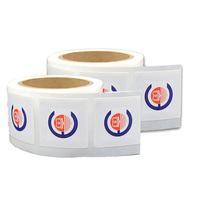 Autocollant d'antenne NFC RFID étanche en cuivre avec puce NTAG216 213/215 13,56 MHz, personnalisable et flexible