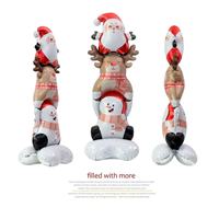 Ballon en film d'aluminium en forme de lampadaire de Noël, motif animal de dessin animé, style nouveau, pour décorations de fête de Noël transfrontalières