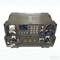 Radio tactique double bande 30-512 MHz montée sur véhicule, équipement militaire VHF UHF, communication tactique