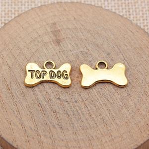 Multicolor Metal TOP DOG Bone Puppy Dog <b>Biscuit</b> Eco-friendly Pendant DIY Keychain Accessory - Product Image 3
