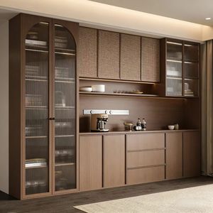 <span class=keywords><strong>Muebles</strong></span> <span class=keywords><strong>de</strong></span> Madera <span class=keywords><strong>de</strong></span> Estilo Moderno para <span class=keywords><strong>Cocina</strong></span> y Sala <span class=keywords><strong>de</strong></span> Estar, Gabinetes para Vino Ecológicos e Impermeables - Product Image 3