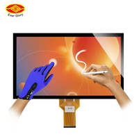 Layar Sentuh Kapasitif 32 Inci, Layar LCD Tahan Sinar Matahari, Antarmuka LVDS Tahan Air, Modul Layar Sentuh Optik