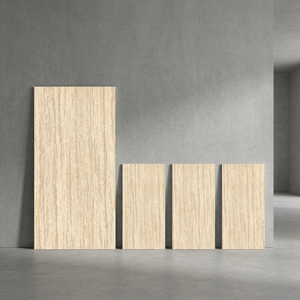 Traventino Beige 800x1600mm Glossy Porcelain Floor Wall <b>Tiles</b> Luxury Marble Design - Product Image 1