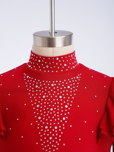 Costumes de danse contemporaine pour filles de 6 à 14 ans, tenue de danse lyrique pour compétition, haut court avec pantalon évasé, spectacles sur scène - Product Image 3