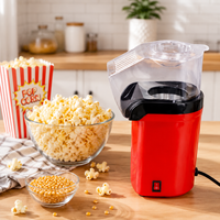 Machine à Popcorn Électrique Portable Mini 1200W, pour la Maison, 110V/220V