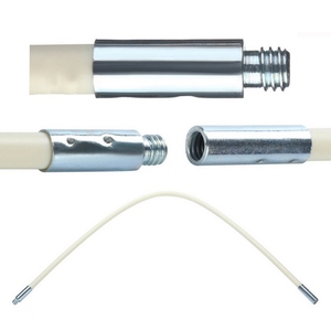 Kit de brosse de nettoyage de cheminée 9 pièces pôles avec tête de brosse en nylon ensemble de nettoyage de conduit de conduit Kit de balayage de cheminée brosses de cheminée flexibles - Product Image 6