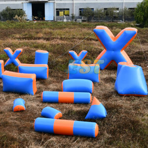 आउटडोर इंटरैक्टिव इंफ्लेटेबल एयर इंफ्लेटेबल ब्लॉकर्स शूटिंग खेल inflatable पेंटबॉल बंकर - Product Image 1