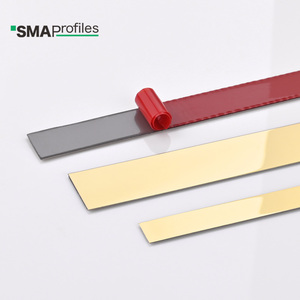 Smaprofiles nhà máy Giá Vàng thép không gỉ Dải phẳng tự dính gạch <span class=keywords><strong>TRIM</strong></span> cho đồ nội thất sàn tường chuyển tiếp dải - Product Image 4