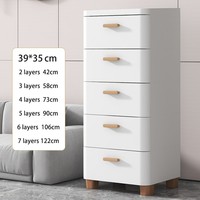 Armoire à tiroirs à 3 couches de couleur blanche et à plusieurs couches pour chambre à coucher Organisateur de vêtements à tiroirs Armoire en plastique de grande capacité