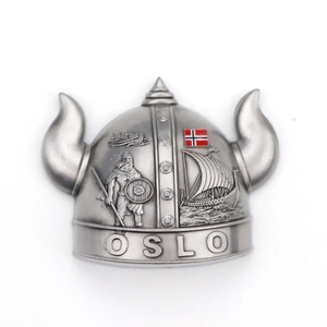 Imán de Refrigerador de Metal con Diseño Personalizado y Logotipo, Recuerdo Turístico de <span class=keywords><strong>Oslo</strong></span>, Noruega, Vikingo, Precio de Fábrica - Product Image 5