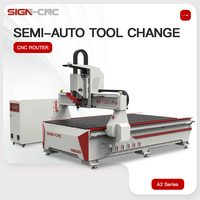 Router CNC de Madera de Alta Precisión de 3 Ejes 1325 2030 con Husillo Refrigerado por Aire de 9kW para Madera Contrachapada y MDF