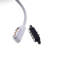 Cable Adaptador de Carga para Placa de Circuito Impreso Recta, Conector de Resorte de 2 Pines, Cable Magnético USB Tipo A Macho con Pines Pogo