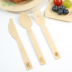 Kit de couverts en bambou biodégradable Vaisselle portable en gros Ensemble de couverts en bambou personnalisé - Product Image 2