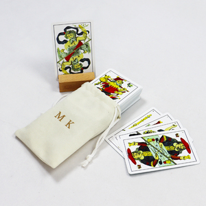 Jeu de cartes oracle personnalisé personnalisé au design original, jeu de tarot pour filles de petite taille, divination avec pochette en tissu - Product Image 5