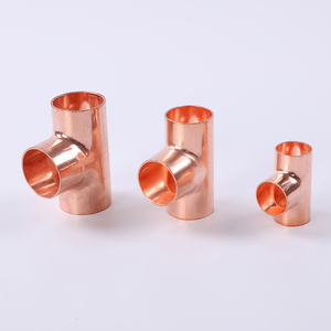 Personalizado cobre conjunta Three-Way Central Ar Condicionado Pipe Fittings com alta qualidade soldagem acessórios - Product Image 4