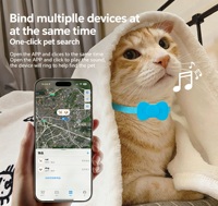 Collier GPS pour animaux de compagnie, mini localisateur GPS pour chien et chat, anti-perte, étanche IP67, double système pour Android et iOS