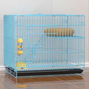 <span class=keywords><strong>Cage</strong></span> pour animaux de compagnie pliable, solide, simple, de haute qualité, toutes saisons, avec plateau en plastique, boîte en fil métallique, intérieur/extérieur - Product Image 4