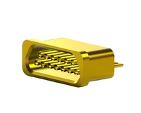 Connecteur électrique étanche à l'air sous vide poussé J30JM-13ZKS à 13 broches en alliage de Kovar, plaqué or et multi-broches