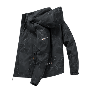 Chaqueta nueva con logotipo personalizado para hombre, camuflaje, a prueba de viento, impermeable, con gorro desmontable, para actividades al aire libre, deportiva, cómoda. - Product Image 1