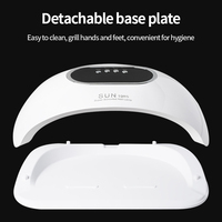 Lampe à ongles UV professionnelle à double poignée pour séchage rapide du gel, avec capteur infrarouge et 4 minuteurs