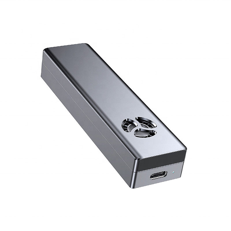 Cooling Fan Type C USB3.1 M.2 Nvme Adapter Ssd Enclosure Rigid 2 Tb Ssd External case 2242 Adapter case Ssd Nvme case Led