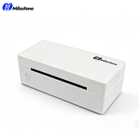 Impresora de Etiquetas Térmicas Milestone MHT-L1091 de 110 mm, Rollo a Rollo, 150 mm/s, 203 DPI, USB, Ecológica, para Etiquetas de Precio y Códigos de Barras