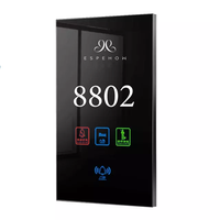 Plaque de porte électronique pour hôtel avec écran tactile LED intelligent Numéro de chambre et affichages «Ne pas déranger» Plaque de porte d'hôtel